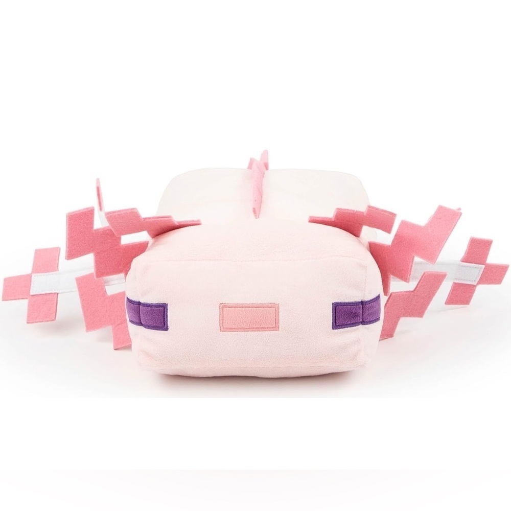 Minecraft Axolotl Plush Pillow Buddy - Super Soft Character Pillow - Polyeste.